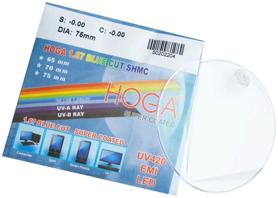 HOGA 1.67 Blue Cut SHMC